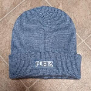 PINK Victoria's Secret Light Blue Beanie